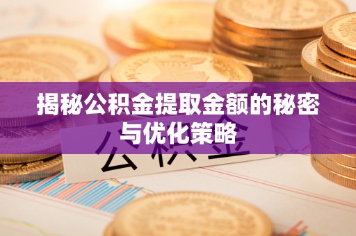 吉安揭秘公积金提取金额的秘密与优化策略